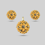 Golden Bloom Locket Set